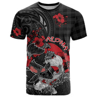Personalised Hawaiian And Japanese T Shirt Aloha Koi Fish Palaka Patterns - Polynesian Pride