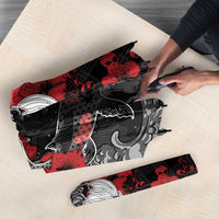 Hawaiian And Japanese Umbrella Aloha Koi Fish Palaka Patterns - Polynesian Pride