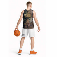 Hawaii Makahiki Basketball Jersey Polynesian Sky And Earth - Polynesian Pride