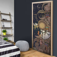 Hawaii Makahiki Door Cover Polynesian Sky And Earth - Polynesian Pride