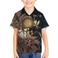 Hawaii Makahiki Kid Hawaiian Shirt Polynesian Sky And Earth - Polynesian Pride