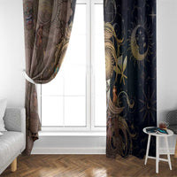 Hawaii Makahiki Window Curtain Polynesian Sky And Earth - Polynesian Pride