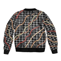 Hawaii Palaka Niihau Shell Lei Bomber Jacket Tropical Island Plaid Patterns DT05 - Polynesian Pride