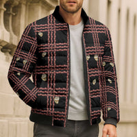Hawaii Palaka Kahelelani Shell Lei Costume Bomber Puffer Jacket Plaid Patterns