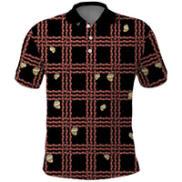 Hawaii Palaka Kahelelani Shell Lei Costume Polo Shirt Plaid Patterns