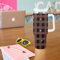 Hawaii Palaka Kahelelani Shell Lei Costume Tumbler With Handle Plaid Patterns DT05 - Polynesian Pride
