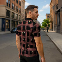 Hawaii Palaka Kahelelani Shell Lei Costume Zipper Polo Shirt Plaid Patterns DT05 - Polynesian Pride