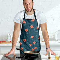Hawaii Monstera Apron Hibiscus Flowers Simple Style - Polynesian Pride
