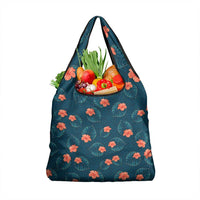 Hawaii Monstera Grocery Bag Hibiscus Flowers Simple Style - Polynesian Pride