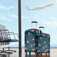 Hawaii Monstera Luggage Cover Hibiscus Flowers Simple Style DT05 - Polynesian Pride