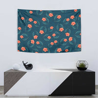 Hawaii Monstera Tapestry Hibiscus Flowers Simple Style - Polynesian Pride