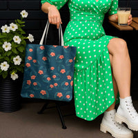 Hawaii Monstera Tote Bag Hibiscus Flowers Simple Style DT05 - Polynesian Pride