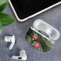 Hawaii AirPods Case Green Polynesian Monstera Patterns - Polynesian Pride