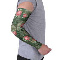 Hawaii Arm Sleeves Green Polynesian Monstera Patterns - Polynesian Pride