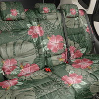 Hawaii Back Car Seat Cover Green Polynesian Monstera Patterns DT05 - Polynesian Pride