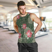 Hawaii Men Tank Top Green Polynesian Monstera Patterns DT05 Green - Polynesian Pride