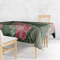 Hawaii Tablecloth Green Polynesian Monstera Patterns - Polynesian Pride