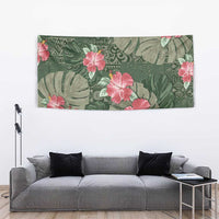 Hawaii Tapestry Green Polynesian Monstera Patterns - Polynesian Pride