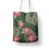 Hawaii Tote Bag Green Polynesian Monstera Patterns - Polynesian Pride