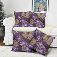 Hawaii Pillow Cover Purple Polynesian Monstera Patterns DT05 - Polynesian Pride
