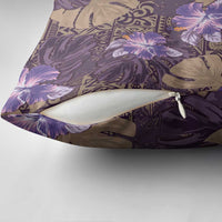 Hawaii Pillow Cover Purple Polynesian Monstera Patterns DT05 - Polynesian Pride