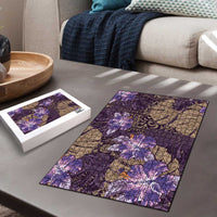 Hawaii Puzzle Purple Polynesian Monstera Patterns - Polynesian Pride