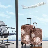 Hawaii Luggage Cover Brown Polynesian Monstera Patterns DT05 - Polynesian Pride