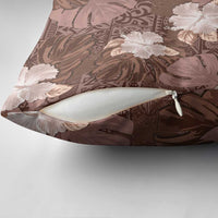 Hawaii Pillow Cover Brown Polynesian Monstera Patterns DT05 - Polynesian Pride