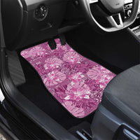 Hawaii Car Mats Magenta Polynesian Monstera Patterns - Polynesian Pride