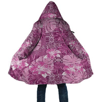 Hawaii Cloak Magenta Polynesian Monstera Patterns - Polynesian Pride