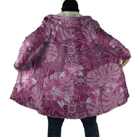 Hawaii Cloak Magenta Polynesian Monstera Patterns - Polynesian Pride