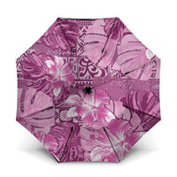 Hawaii Umbrella Magenta Polynesian Monstera Patterns - Polynesian Pride