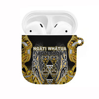 Aotearoa Ngati Whatua AirPods Case Maori Tribal Gold Paua Shell Pattern
