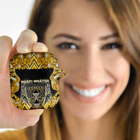 Aotearoa Ngati Whatua AirPods Case Maori Tribal Gold Paua Shell Pattern
