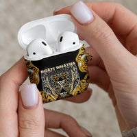 Aotearoa Ngati Whatua AirPods Case Maori Tribal Gold Paua Shell Pattern