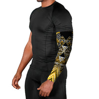 Aotearoa Ngati Whatua Arm Sleeves Maori Tribal Gold Paua Shell Pattern