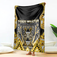 Aotearoa Ngati Whatua Blanket Maori Tribal Gold Paua Shell Pattern