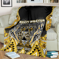 Aotearoa Ngati Whatua Blanket Maori Tribal Gold Paua Shell Pattern