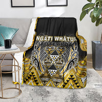 Aotearoa Ngati Whatua Blanket Maori Tribal Gold Paua Shell Pattern