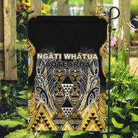 Aotearoa Ngati Whatua Garden Flag Maori Tribal Gold Paua Shell Pattern