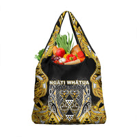 Aotearoa Ngati Whatua Grocery Bag Maori Tribal Gold Paua Shell Pattern