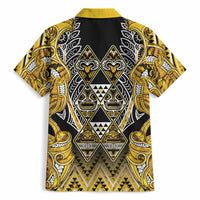 Aotearoa Ngati Whatua Hawaiian Shirt Maori Tribal Gold Paua Shell Pattern