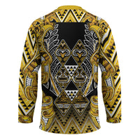 Aotearoa Ngati Whatua Hockey Jersey Maori Tribal Gold Paua Shell Pattern