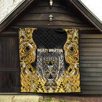 Aotearoa Ngati Whatua Quilt Maori Tribal Gold Paua Shell Pattern