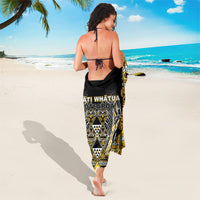 Aotearoa Ngati Whatua Sarong Maori Tribal Gold Paua Shell Pattern