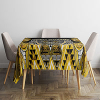 Aotearoa Ngati Whatua Tablecloth Maori Tribal Gold Paua Shell Pattern