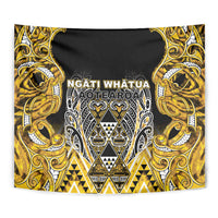 Aotearoa Ngati Whatua Tapestry Maori Tribal Gold Paua Shell Pattern