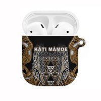 Aotearoa Kati Mamoe AirPods Case Maori Brown Tribal Paua Shell Pattern