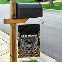 Aotearoa Kati Mamoe Garden Flag Maori Brown Tribal Paua Shell Pattern