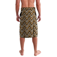 Aotearoa Kati Mamoe Lavalava Maori Brown Tribal Paua Shell Pattern